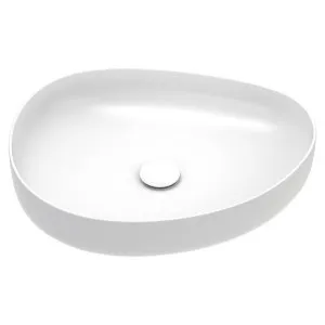 Pebble Medium Above Counter Basin, Matte White by Fienza, a Basins for sale on Style Sourcebook