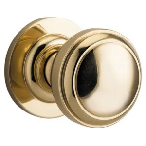 Paddington Knob Round Rose Polished Brass by Iver, a Door Hardware for sale on Style Sourcebook