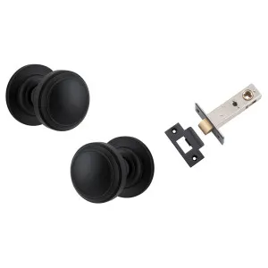 Paddington Knob Round Rose Passage Kit Matt Black by Iver, a Door Hardware for sale on Style Sourcebook