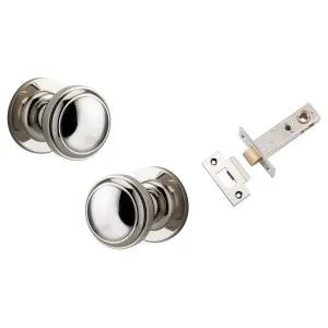 Paddington Knob Round Rose Passage Kit Polished Nickel by Iver, a Door Hardware for sale on Style Sourcebook