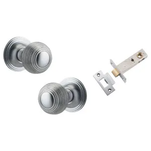 Guildford Knob Round Rose Passage Kit Brushed Chrome by Iver, a Door Hardware for sale on Style Sourcebook