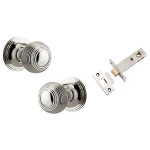 Guildford Knob Round Rose Passage Kit Polished Nickel by Iver, a Door Hardware for sale on Style Sourcebook