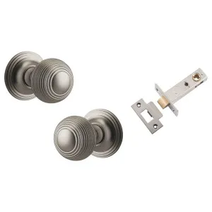 Guildford Knob Round Rose Passage Kit Satin Nickel by Iver, a Door Hardware for sale on Style Sourcebook