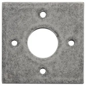 Square Adaptor Plate for 54mm Hole (Pair), Distressed Nickel by Iver, a Door Hardware for sale on Style Sourcebook