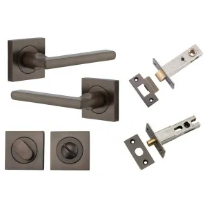 Baltimore Lever Square Rose Privacy Kit w Separate Privacy Turn Signature Brass by Iver, a Door Hardware for sale on Style Sourcebook