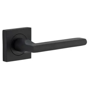 Door Lever Baltimore Sq Rose MB D52xP55mm by Iver, a Door Hardware for sale on Style Sourcebook