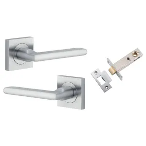 Baltimore Lever Square Rose Passage Kit Brushed Chrome by Iver, a Door Hardware for sale on Style Sourcebook