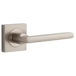 Door Lever Baltimore Sq Rose SN D52xP55mm by Iver, a Door Hardware for sale on Style Sourcebook