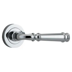 Verona Lever Round Rose, Chrome by Iver, a Door Hardware for sale on Style Sourcebook