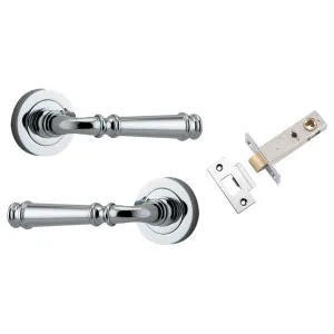 Verona Lever Round Rose Passage Kit Polished Chrome by Iver, a Door Hardware for sale on Style Sourcebook