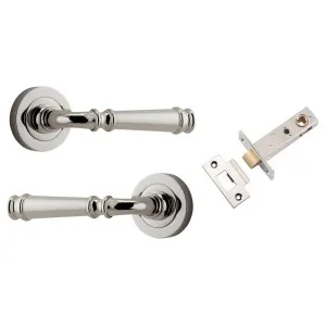 Verona Lever Round Rose Passage Kit Polished Nickel by Iver, a Door Hardware for sale on Style Sourcebook
