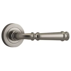 Verona Lever Round Rose, Satin Nickel by Iver, a Door Hardware for sale on Style Sourcebook