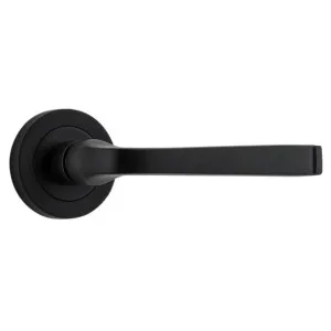 Annecy Round Rose Lever, Matte Black by Iver, a Door Hardware for sale on Style Sourcebook