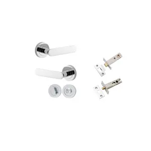 Bronte Lever Round Rose Privacy Kit w Separate Privacy Turn Polished Chrome by Iver, a Door Hardware for sale on Style Sourcebook