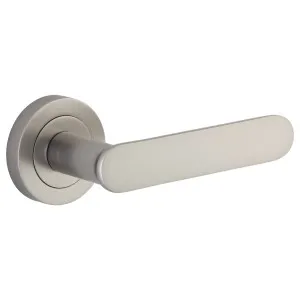 Bronte Lever Satin Nickel Round Rose by Iver, a Door Hardware for sale on Style Sourcebook