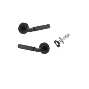 Berlin Lever Round Rose Passage Kit Matt Black by Iver, a Door Hardware for sale on Style Sourcebook