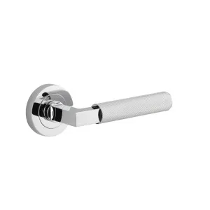 Brunswick Lever Polished Chrome Round Rose by Iver, a Door Hardware for sale on Style Sourcebook