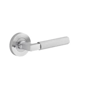Brunswick Lever Round Rose Privacy Kit (Inbuilt Privacy) Brushed Chrome by Iver, a Door Hardware for sale on Style Sourcebook
