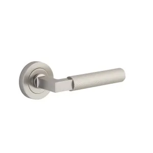 Brunswick Lever Satin Nickel Round Rose by Iver, a Door Hardware for sale on Style Sourcebook