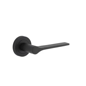 Como Lever Matt Black Round Rose by Iver, a Door Hardware for sale on Style Sourcebook