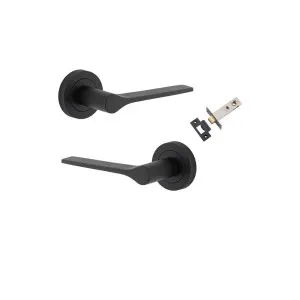 Como Lever Round Rose Passage Kit Matt Black by Iver, a Door Hardware for sale on Style Sourcebook