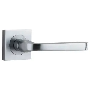 Annecy Lever Square Rose Brushed Chrome by Iver, a Door Hardware for sale on Style Sourcebook