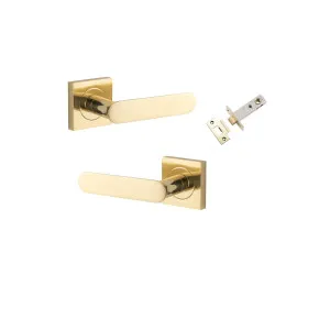 Bronte Lever Square Rose Passage Kit Polished Brass by Iver, a Door Hardware for sale on Style Sourcebook