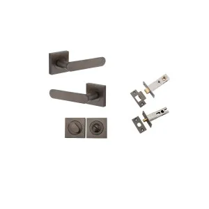 Bronte Lever Square Rose Privacy Kit w Privacy Turn w Separate Privacy Turn Signature Brass by Iver, a Door Hardware for sale on Style Sourcebook