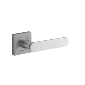 Bronte Lever Brushed Chrome Square Rose by Iver, a Door Hardware for sale on Style Sourcebook