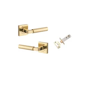 Berlin Lever Square Rose Passage Kit Polished Brass by Iver, a Door Hardware for sale on Style Sourcebook