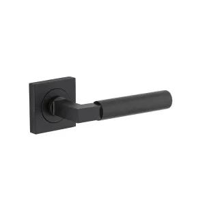Berlin Lever Matt Black Square Rose by Iver, a Door Hardware for sale on Style Sourcebook