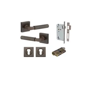 Brunswick Lever Square Rose Entrance Kit w High Security Lock Signature Brass by Iver, a Door Hardware for sale on Style Sourcebook