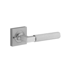 Brunswick Lever Square Rose Privacy Kit (Inbuilt Privacy) Brushed Chrome by Iver, a Door Hardware for sale on Style Sourcebook