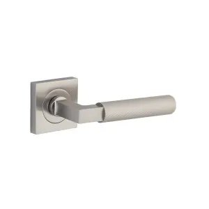 Brunswick Lever Satin Nickel Square Rose by Iver, a Door Hardware for sale on Style Sourcebook
