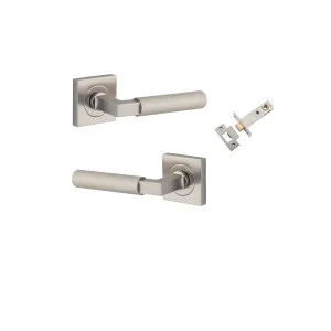 Brunswick Lever Square Rose Passage Kit Satin Nickel by Iver, a Door Hardware for sale on Style Sourcebook