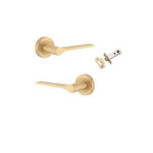 Como Lever Round Rose Passage Kit Brushed Brass by Iver, a Door Hardware for sale on Style Sourcebook