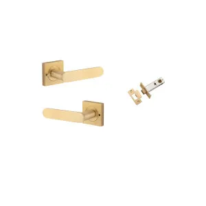 Bronte Lever Square Rose Privacy Kit (Inbuilt Privacy) Brushed Brass by Iver, a Door Hardware for sale on Style Sourcebook