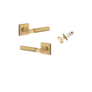 Berlin Lever Square Rose Passage Kit Brushed Brass by Iver, a Door Hardware for sale on Style Sourcebook