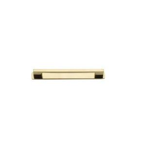 Cali Cabinet Pull With Backplate Polished Brass Ctc 160Mm by Iver, a Cabinet Hardware for sale on Style Sourcebook