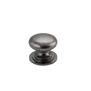 Sarlat Cupboard Knob P32xD38mm Distressed Nickel by Iver, a Cabinet Hardware for sale on Style Sourcebook