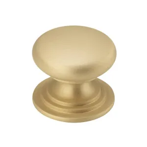 Sarlat Cupboard Knob P32xD38mm Brushed Brass by Iver, a Cabinet Hardware for sale on Style Sourcebook