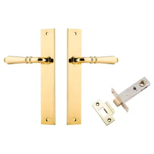 Sarlat Lever Rectangular Backplate Passage Kit Polished Brass by Iver, a Door Hardware for sale on Style Sourcebook