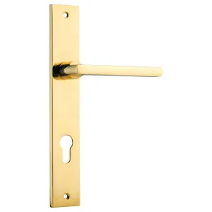 Baltimore Rect 85mm Euro Lever Set, Polish Brass by Iver, a Door Hardware for sale on Style Sourcebook