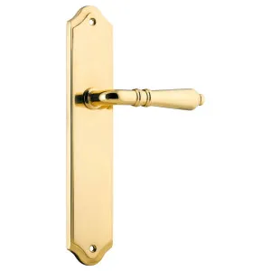 Sarlat Shouldered Lever Latch Set, Pol. Brass by Iver, a Door Hardware for sale on Style Sourcebook