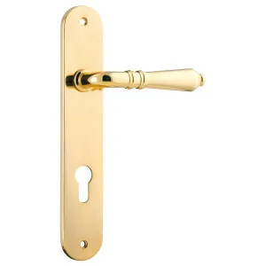 Sarlat Oval Euro Lever Set, Polished Brass by Iver, a Door Hardware for sale on Style Sourcebook