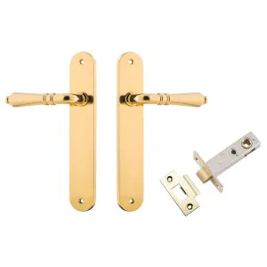 Sarlat Lever Oval Backplate Passage Kit Polished Brass by Iver, a Door Hardware for sale on Style Sourcebook