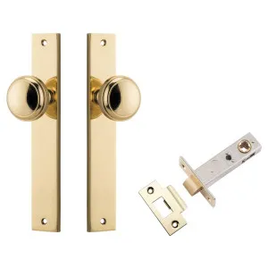 Paddington Knob Rectangular Backplate Passage Kit Polished Brass by Iver, a Door Hardware for sale on Style Sourcebook