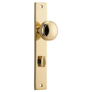 Paddington Knob Rectangular Backplate Polished Brass by Iver, a Door Hardware for sale on Style Sourcebook