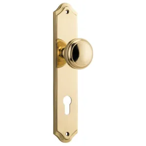 Paddington Knob Shouldered Backplate Polished Brass by Iver, a Door Hardware for sale on Style Sourcebook