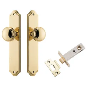 Paddington Knob Shouldered Backplate Passage Kit Polished Brass by Iver, a Door Hardware for sale on Style Sourcebook